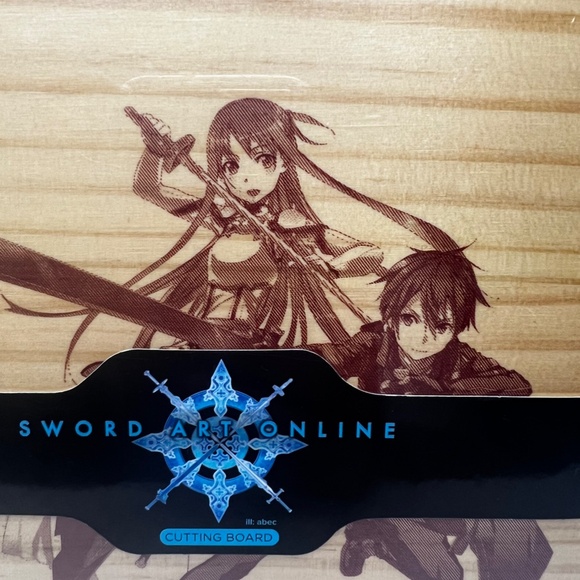 Sword Art Online Cutting  Board, cutting board that features Kirito and Asuna - Picture 3 of 7